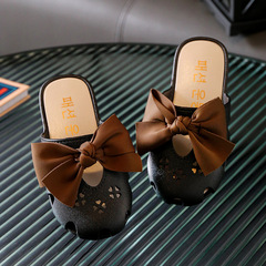 Children's slippers summer girls bow princess Baotou outer wear girls fashion home soft-soled sandals baby slippers