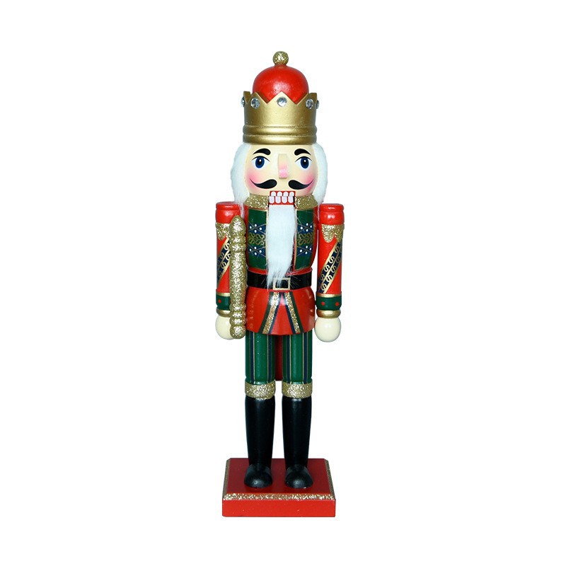 Transfronterizos 35cm pan de jengibre hombre calendario chef nuez soldados decoraciones navideñas fábrica de muñecas de madera al por mayor