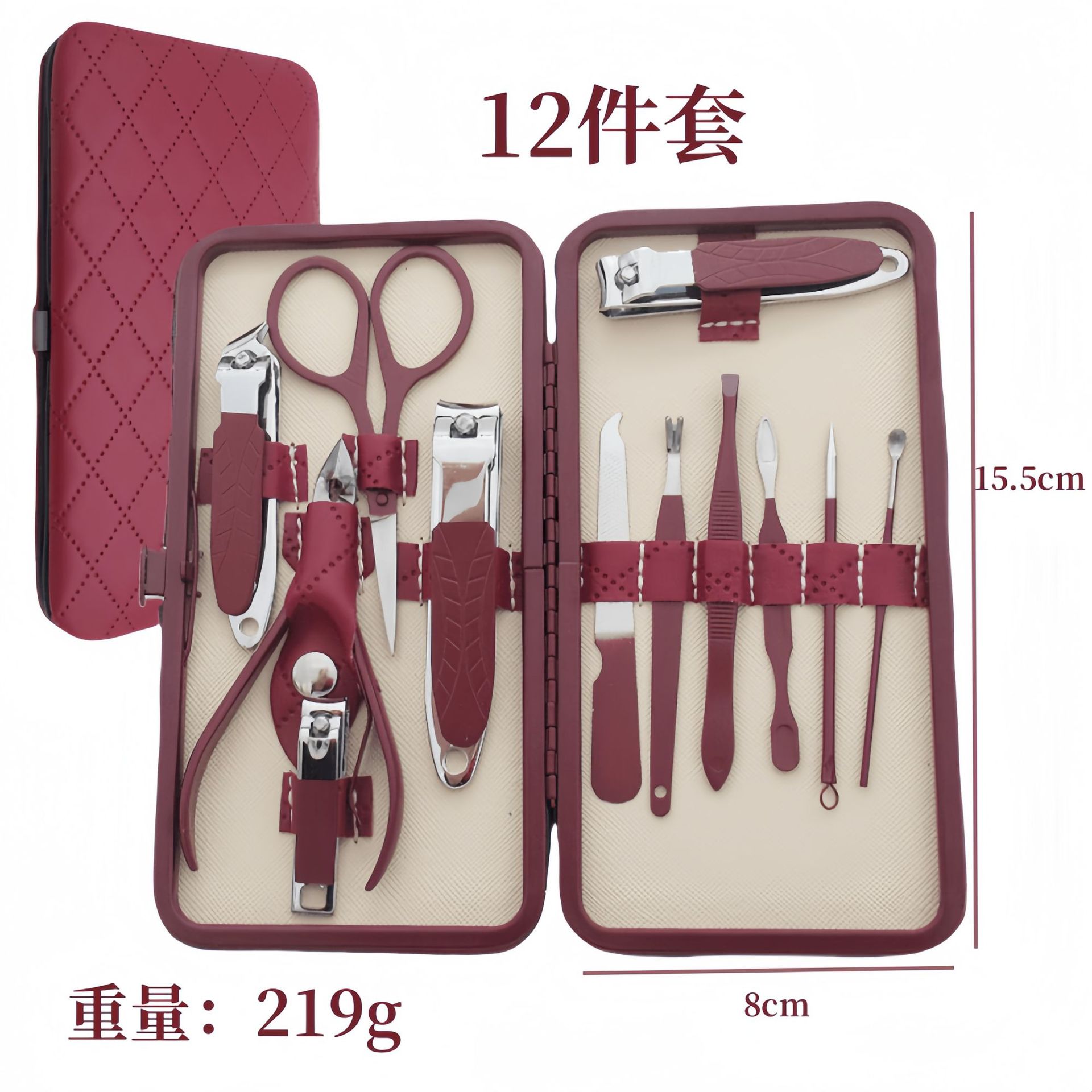 Red set, 12 pieces