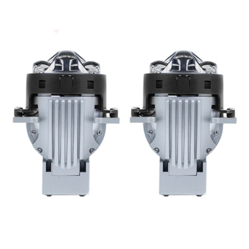 Lente láser doble, lente láser directa doble, lente de doble luz, luz de cerca y alta en un solo faro