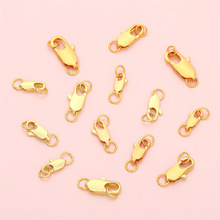 保色14K/18K铜制日字扣鱼尾扣龙虾扣手工diy手链项链饰品材料配件