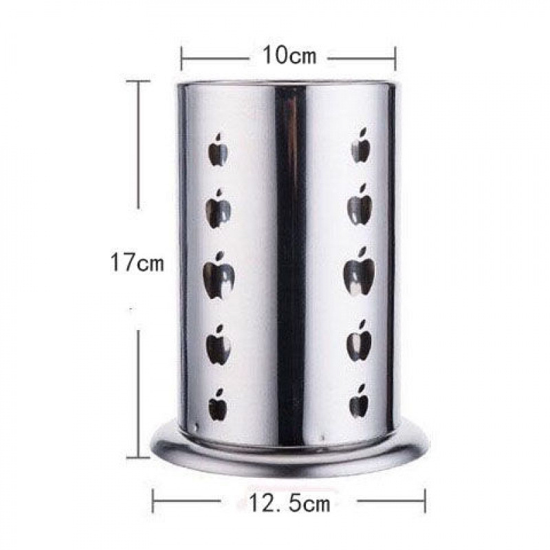 palillos de acero inoxidable barril circular palillos jaula cajas de almacenamiento de alimentos drenaje comercial de restaurantes cesta palillos envío gratuito transfronterizo