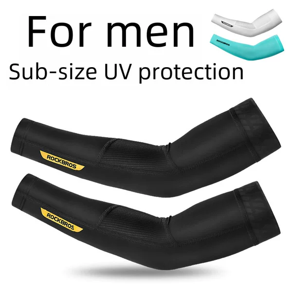 ROCKBROS bicycle sleeves cycling sleeves Ice Silk Lycra outdoor sunscreen ice sleeves for men and women XT1001S