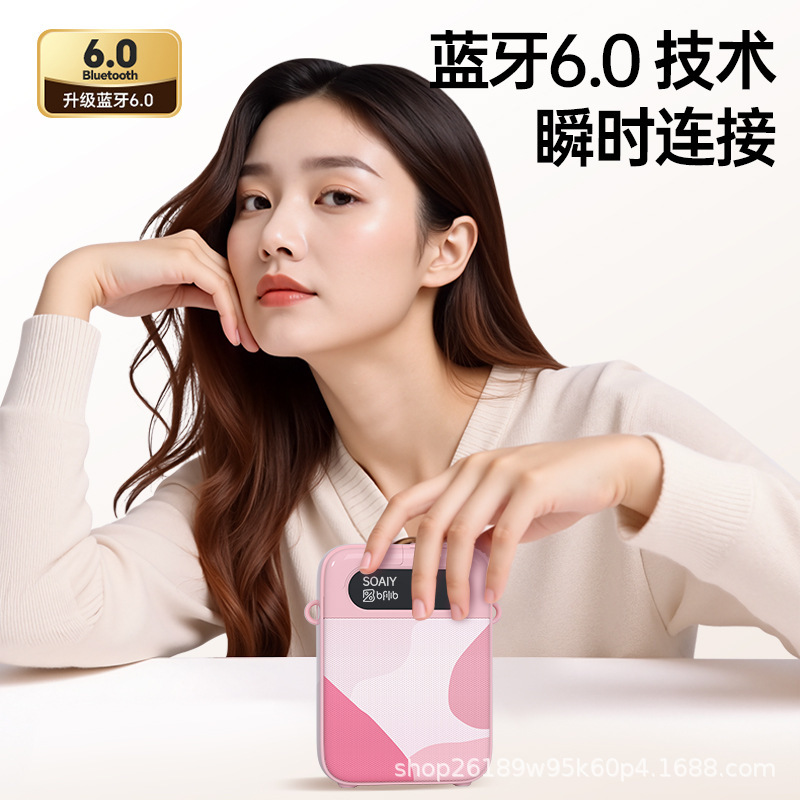 SOAIY索爱KY02无线小蜜蜂扩音器教师专用上课讲麦克风喇叭扬声器|undefined