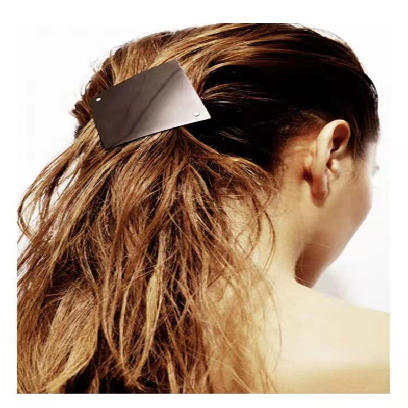 Fashion Triangle Irregular Rectangle Hairpin Metal Hairpin Clip Headwear Top Clip display picture 8