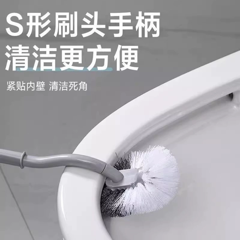 Без мертвых углов туалетная щетка для туалетной щетки Мягкая волосатая длинная ручка Туалет уборка туалета