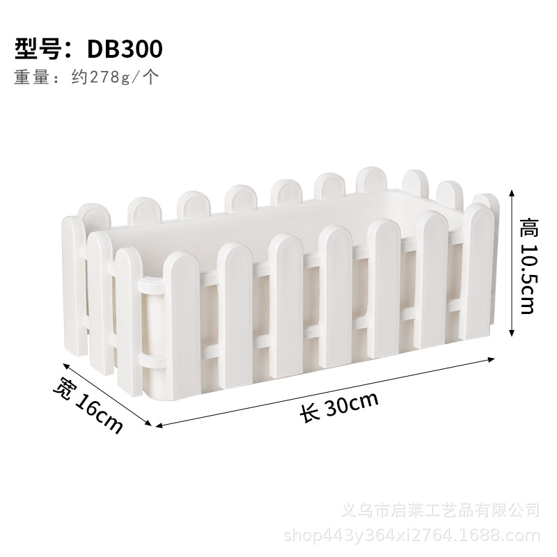 Jardinera Rectangular de Plástico Resistente a la Corrosión para Decoración del Hogar image 10