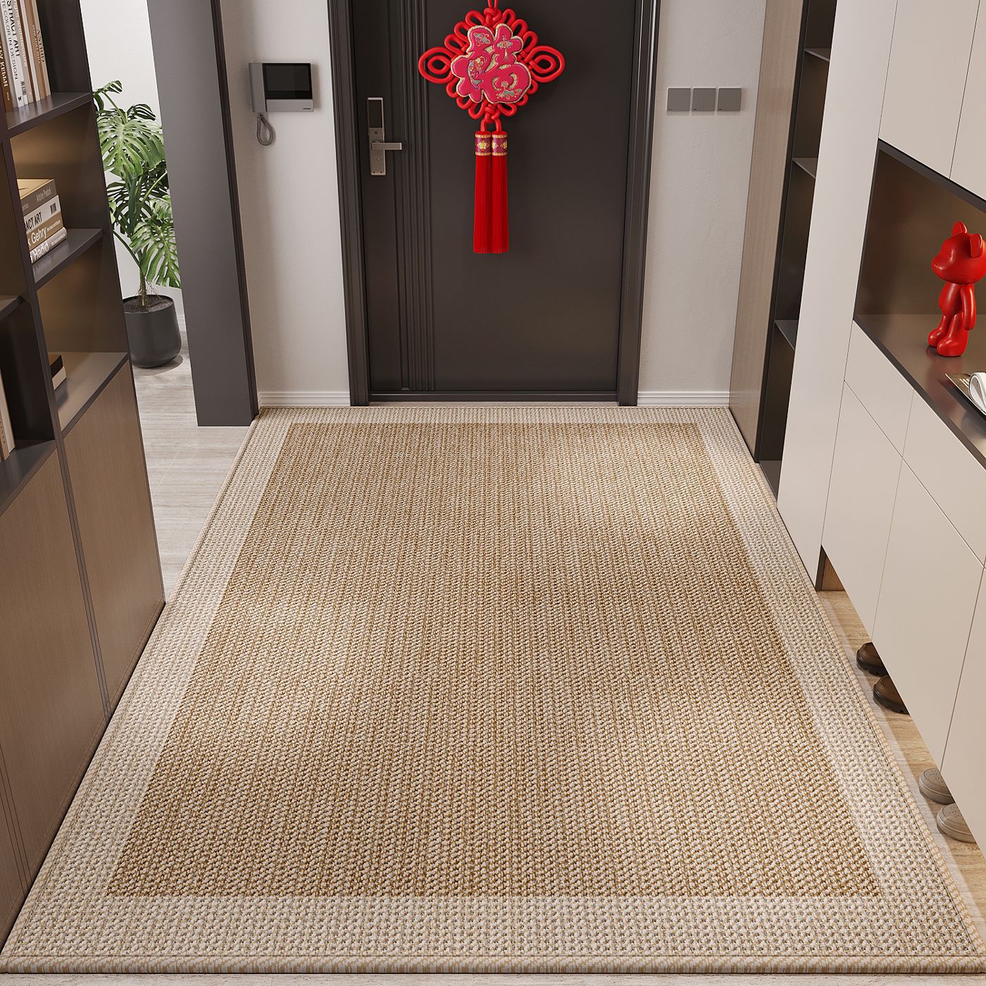 Puerta de entrada alfombra de piso 2025 nueva alfombra doméstica de alto nivel se puede limpiar alfombra de puerta sin lavado alfombra de pies sucia