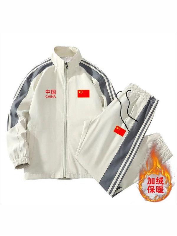 中国队国家队夹克比赛运动服男女2025春秋薄款国服训练服套装团购|undefined