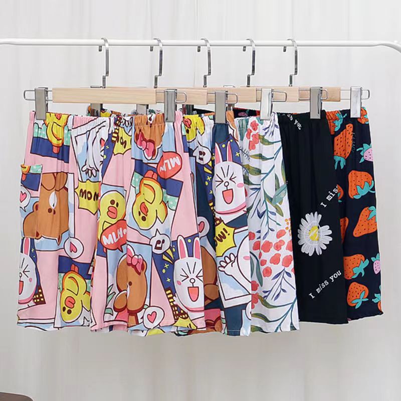 Cotton Silk Five-point Pants Summer New Women's Beach Color-free Shorts Cotton Silk Home Outer Wearing Pants Casual Fashion