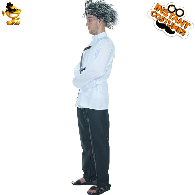 Los hombres de Halloween blanco y negro Top cos traje Halloween carnaval fiesta mascarada Cosplay