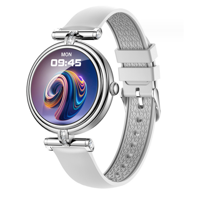 2024 nuevo reloj inteligente femenino AK62 llamada pulsera deportiva frecuencia cardíaca presión arterial oxímetro impermeable modelo privado