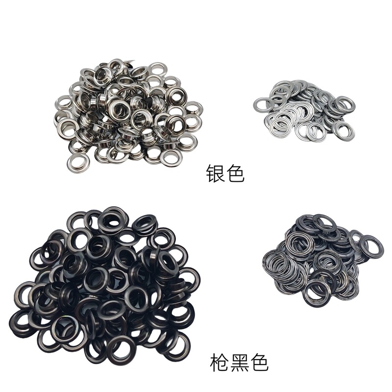 跨境100套装10mm气孔扣安装工具帆帐篷布打孔铜金属鸡眼扣气眼扣|undefined