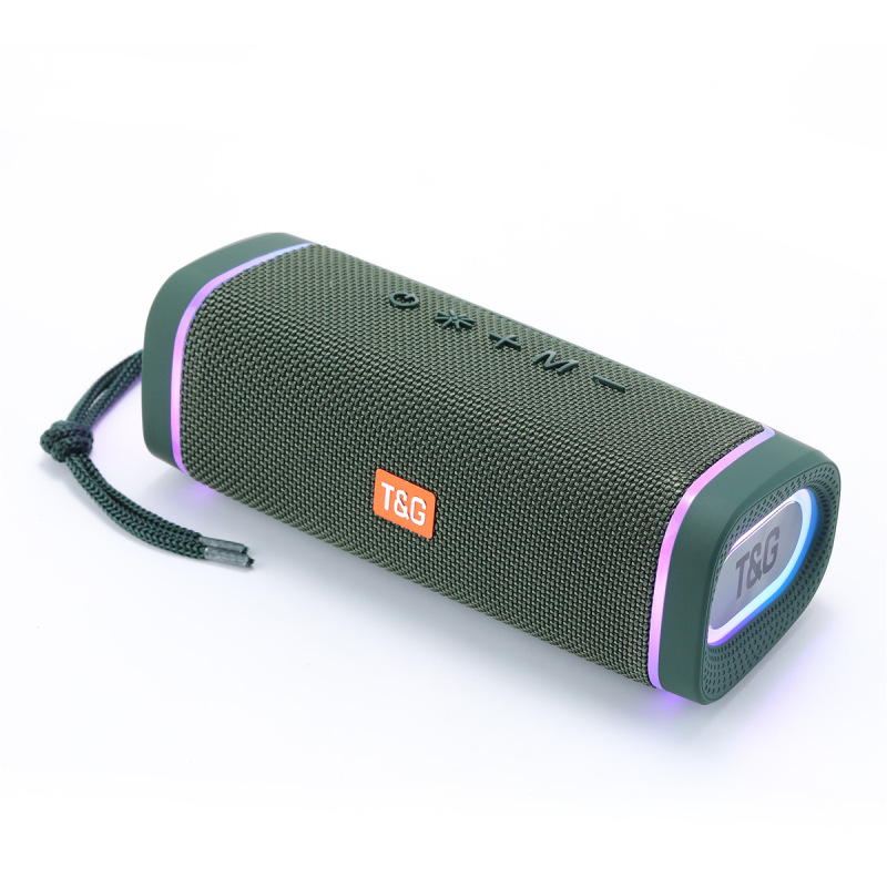 国境を越えた電気商の新型無線bluetoothスピーカーtg375クールledカラーライト屋外携帯型カードサブウーファ|undefined