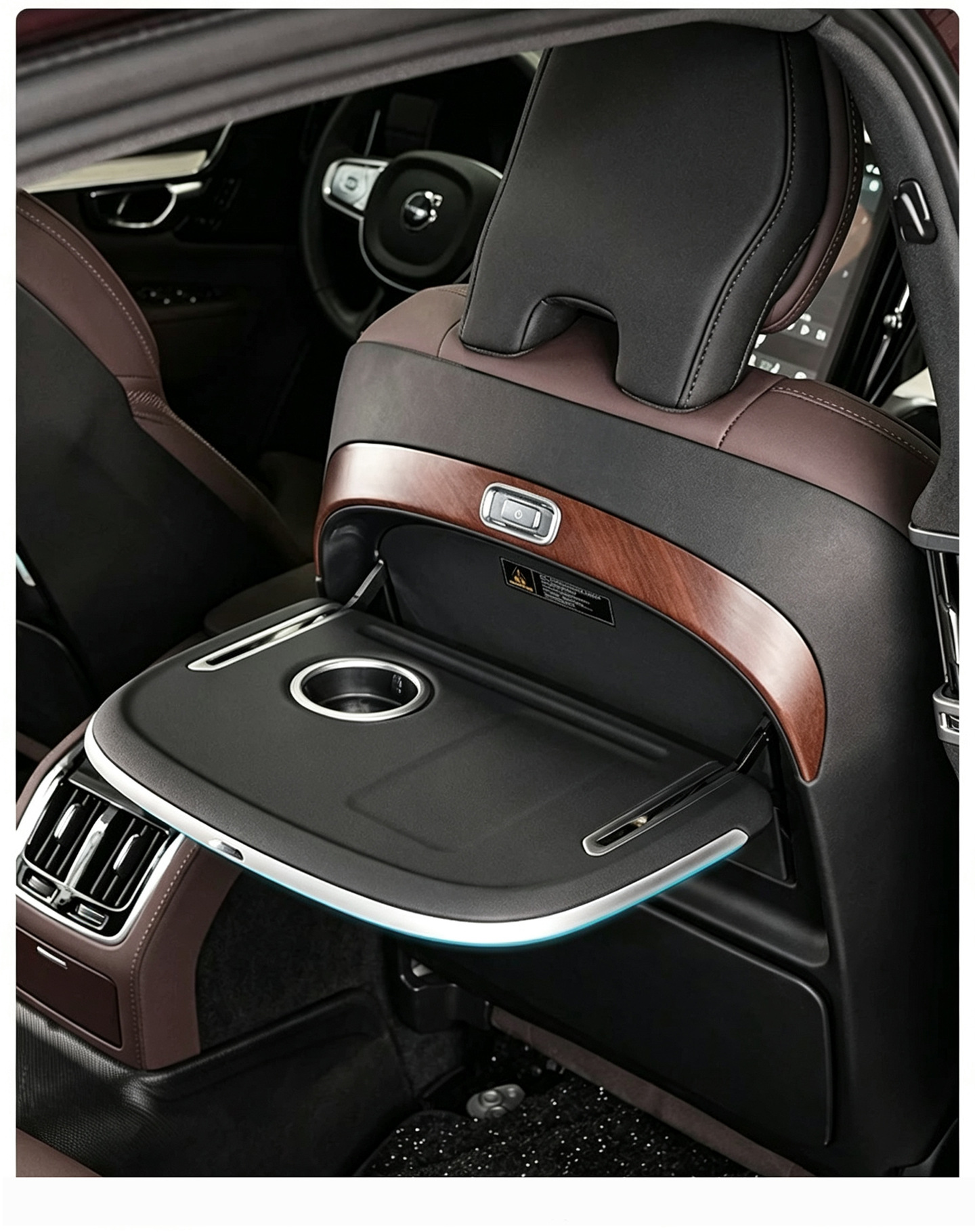 Suitable for Volvo S90Xc90Xc60S60V90 Electric Small Table Board Rear Seat Backrest Folding Car Modification