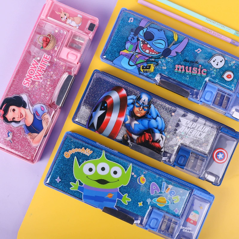 Универсальный вместительный пенал Disney для принцессы, для младших школьников, Marvel