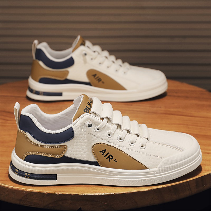 Zapatos Deportivos Casuales para Hombre, Transpirables, Versátiles, Planos, Blancos, de Moda, para Trabajar, Primavera 2026