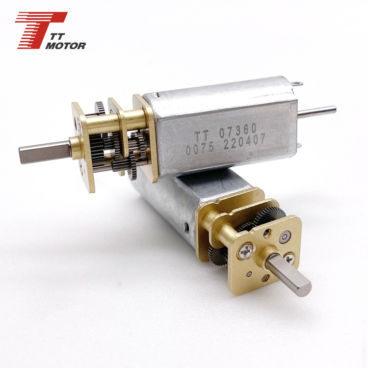 深圳TT供应低噪音微型精密齿轮马达050电机12V直流减速静音设计