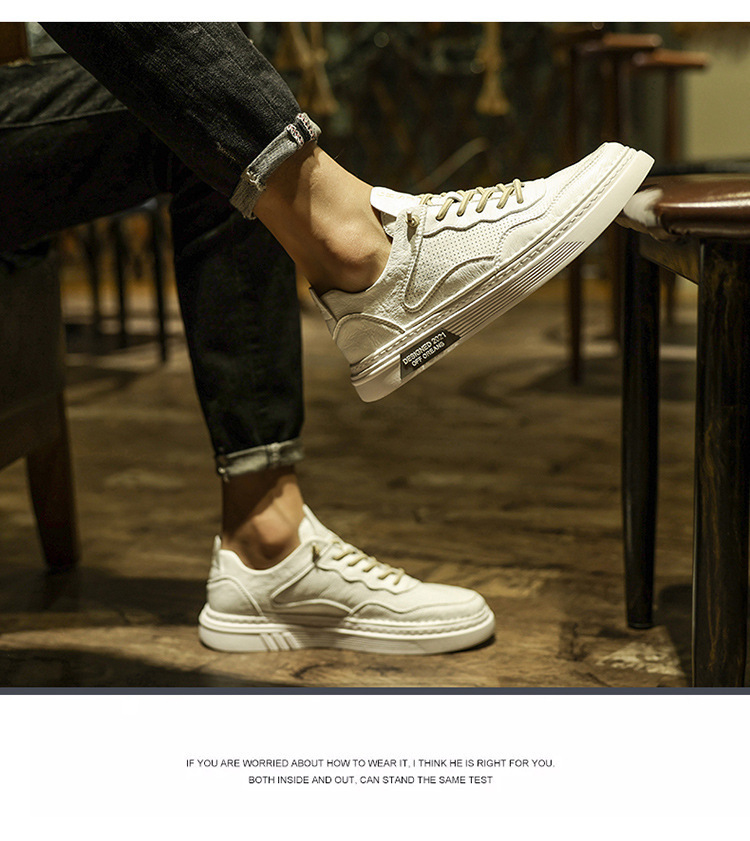 2023 winter nieuwe herensneakers, trendy eenvoudige witte schoenen in Koreaanse stijl, ademende geperforeerde vrijetijdsschoenen voor heren_voghion.com