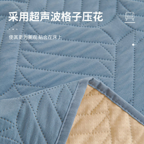 Amazon Pet Bed Waterproof Non-Penetrating Pee Proof Washable Anti-Slip Pet Mat Ultrasound Quilted Bed Cover