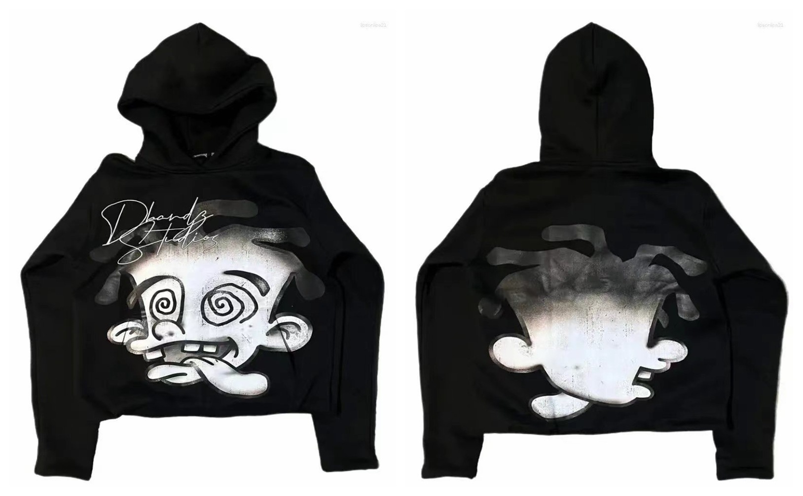 스타일 3 "면 후드 스웨터]