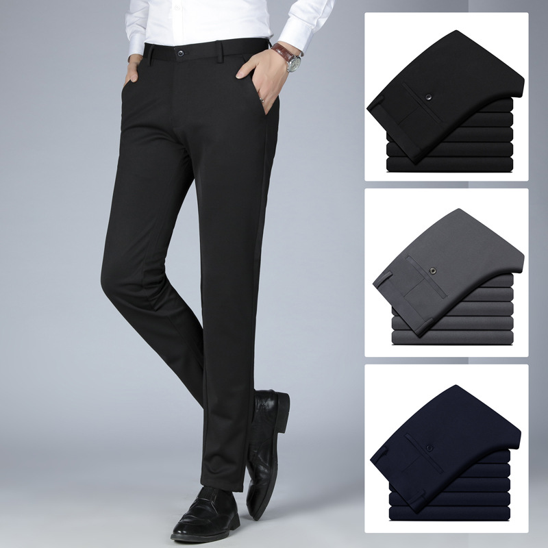 Inquiry for Spring and Summer Thin Men's Elastic Business Pants, Men's Dress Pants, Long Casual Pants