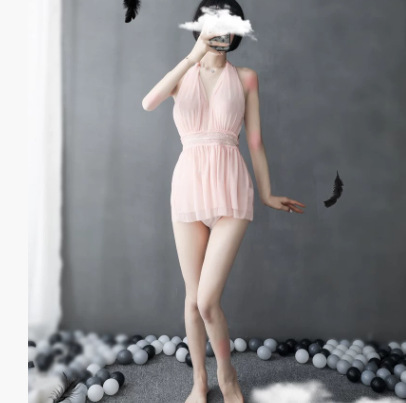 9351 핑크 [halter 나이트드레스]