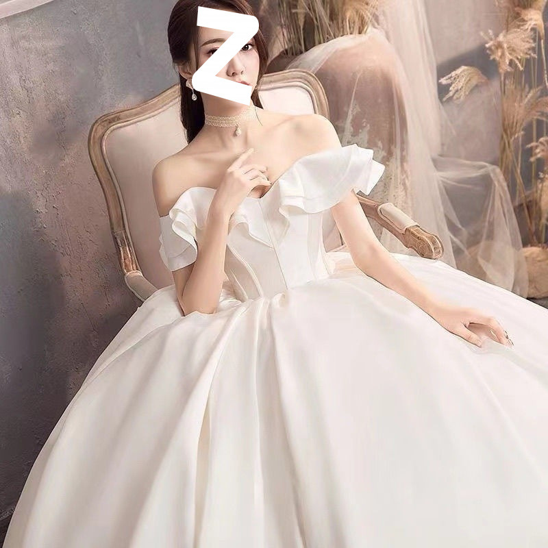 Abito da sposa in raso stile francese vestito da principessa_voghion.com