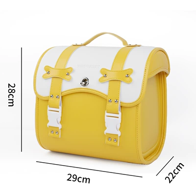 Motorcycle trunk Vehicle Durable Rear Bag - yellow