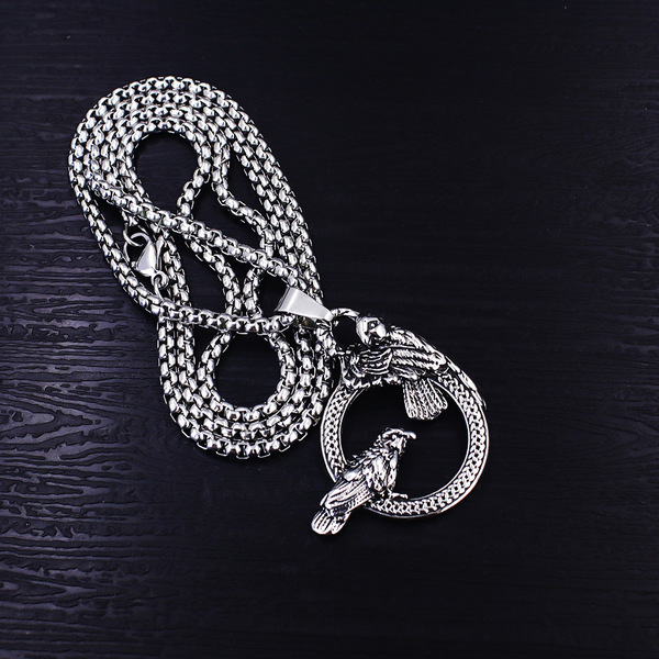 retro necklace stainless steel
