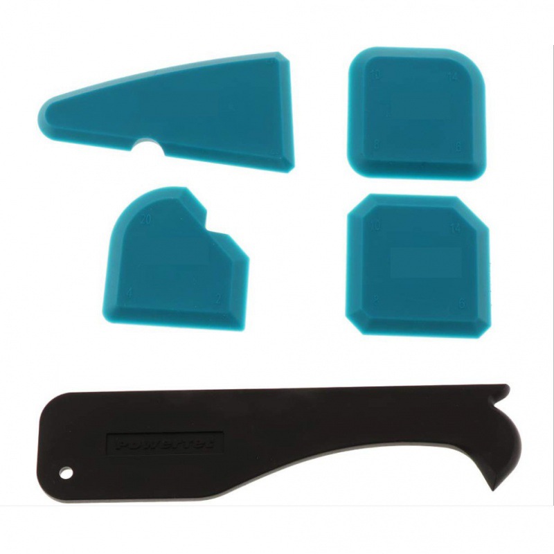 跨境5件套玻璃胶刮板阳角铲胶器打胶塑料刮板scraper