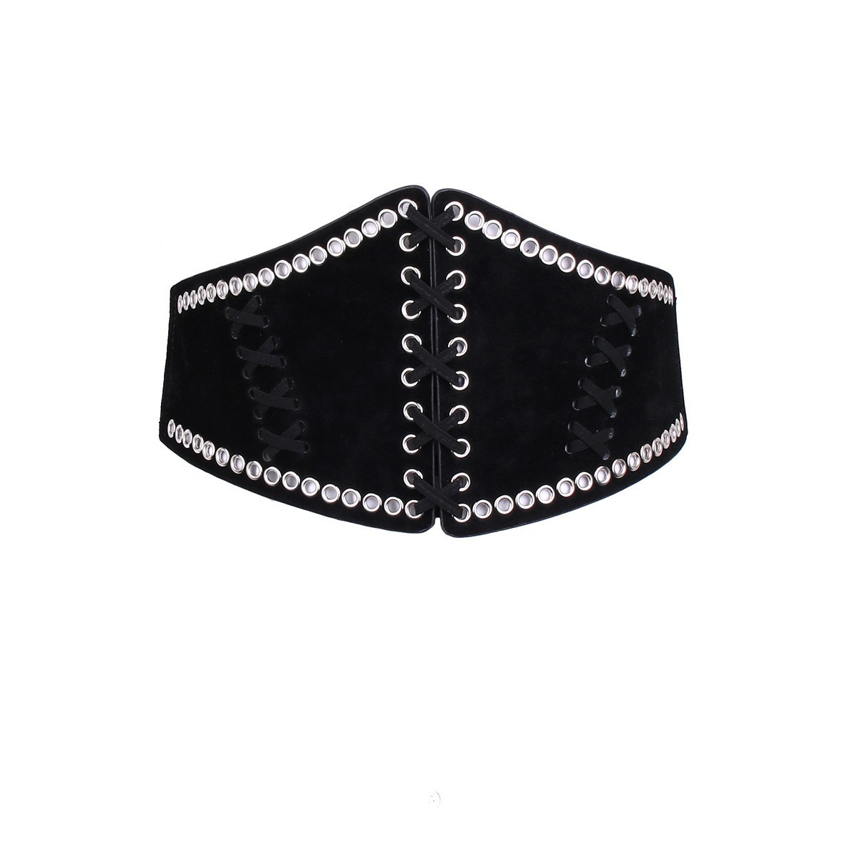 Coat Wide Girdle Women's Outer Wear with Skirt Elastic Elastic Wide Belt Women's Decorative Cross-Border Belt down Jacket