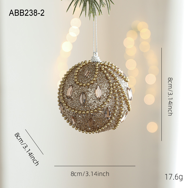 Nueva espuma de Navidad champagne colgante de sexo opuesto polvo brillante polvo adhesivo árbol de Navidad colgante decoración de colgante