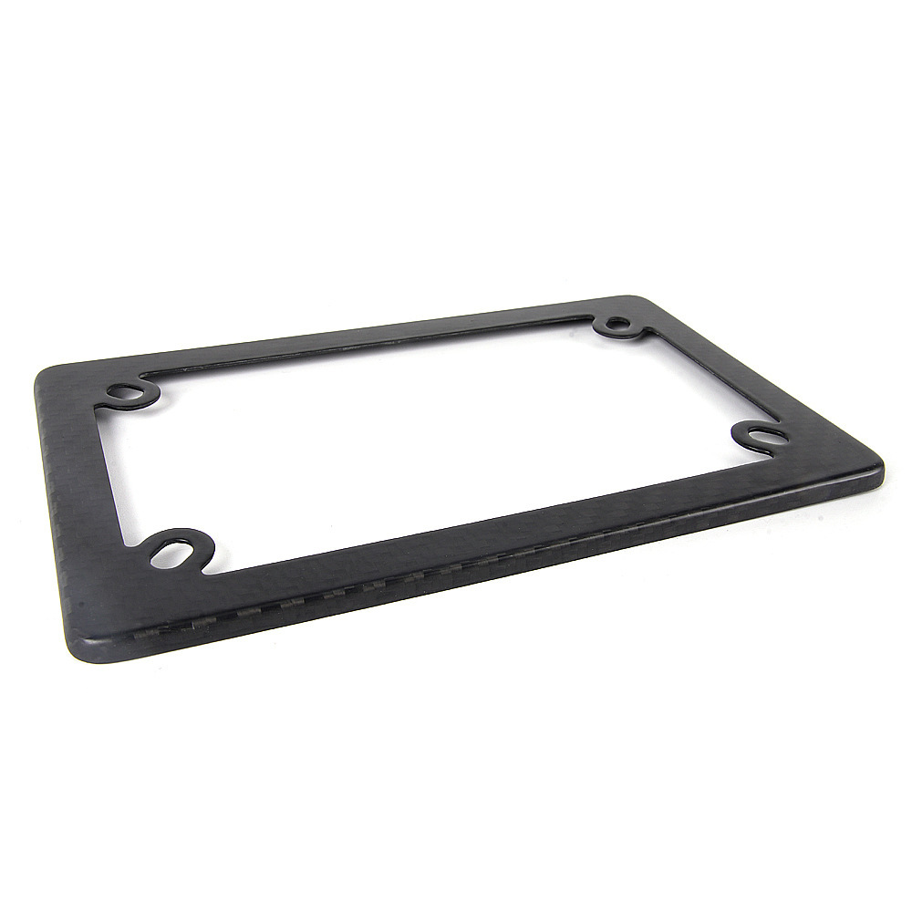 Us Standard 4-Hole Motorcycle License Plate Frame, Matte Dry Carbon License Plate Frame, Us Standard License Plate Holder Modification Accessories