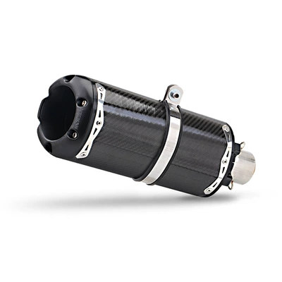 Brother Exhaust Z900 Cbr500R: Motorcycle exhaust pipe - short-round-mouth-carbon-fiber