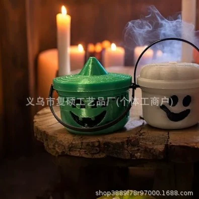 Новый трансграничный продукт Spooky Mini Boo Bucket Фигурки Halloween Pumpkin Bucket