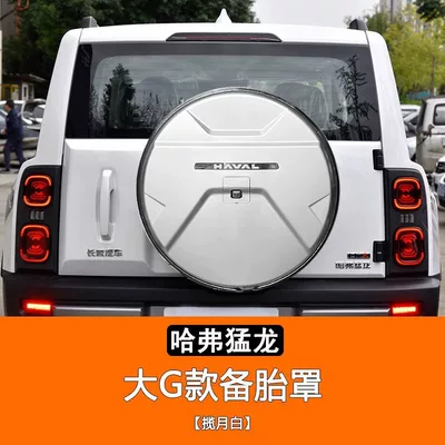 Protection, and Flowing Light, Spare wheel cover - tire-width-245-raptor-lunar-white-spare-tire-cover