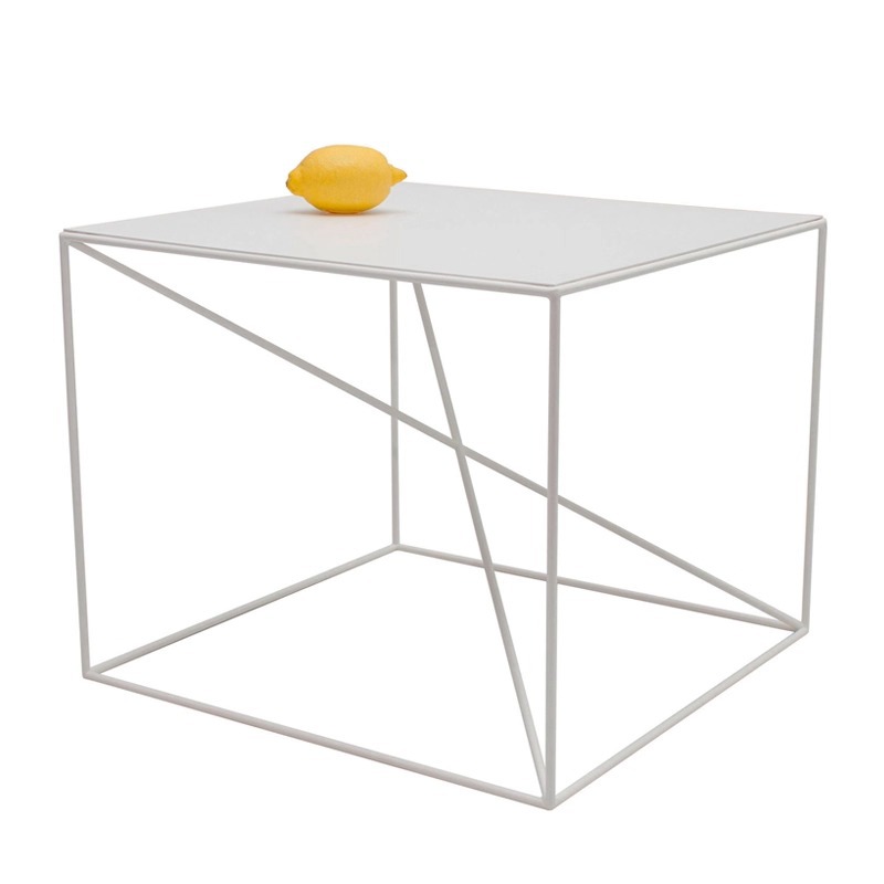 Mesa de té cuadrada de hierro forjado, sofá nórdico simple, mesa lateral de balcón, esquina creativa, loft simple, mesa cuadrada