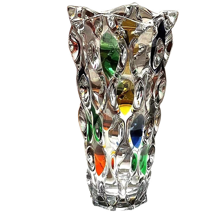 Nuevo jarrón de cristal transparente de agua de cristal cultivado Lilies Rose Decoración de escritorio de la sala de estar Decoración de alta calidad