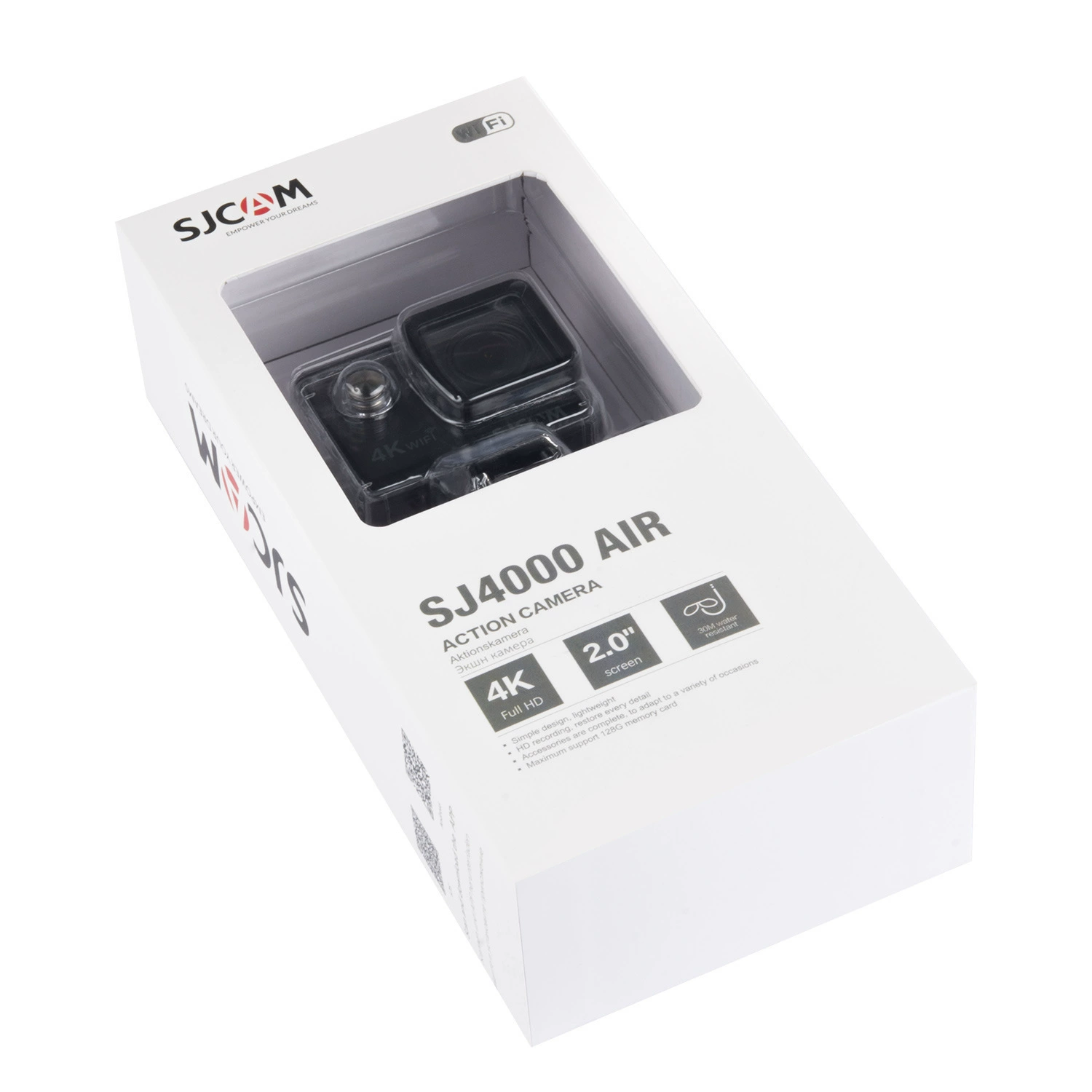 SJCAM Speedy SJ4000 AIR спортивная камера 4K с Wi‑Fi, уличная водонепроницаемая цифровая широкоугольная камера (обновлённая)