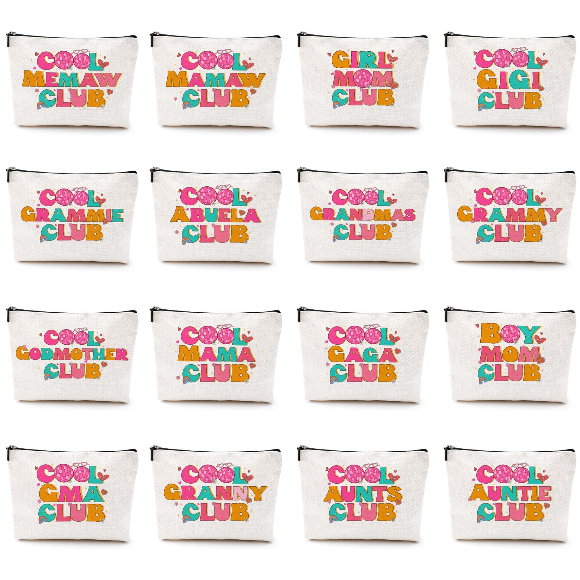 Bolsa de maquillaje de damas transfronteriza de Amazon NANA bolsas de maquillaje de patrón creativo bolsas de almacenamiento de lino bolsa de cremallera impermeable