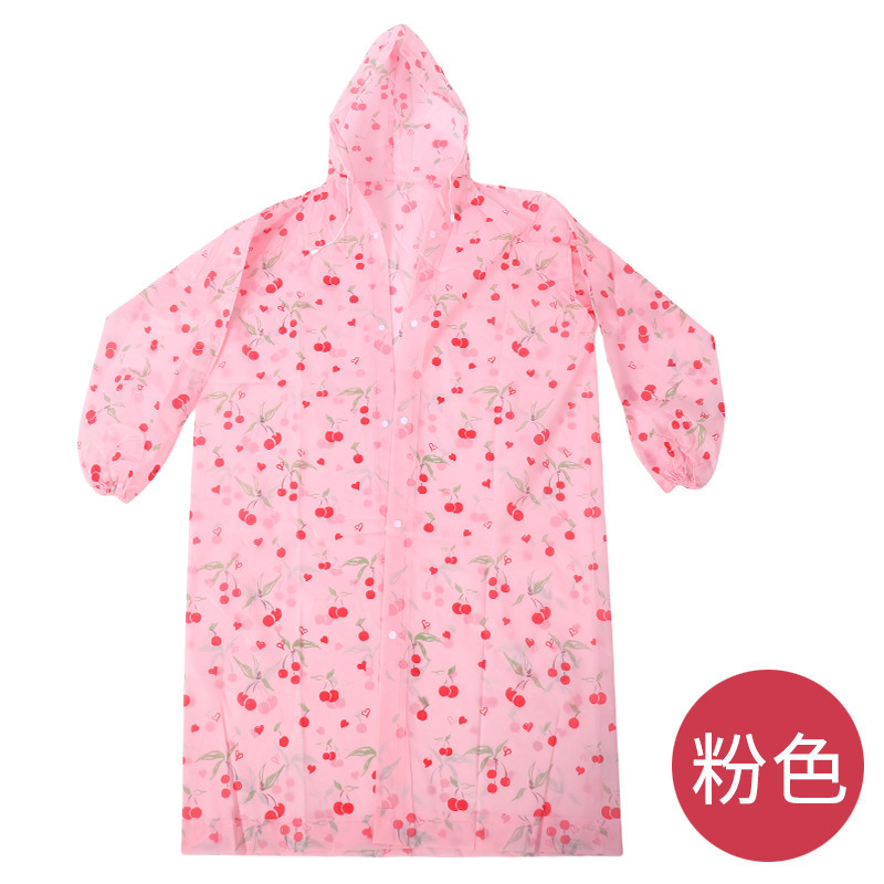 Impermeable Enterizo para Adultos con Estampado de PE Desechable para Senderismo y Viajes