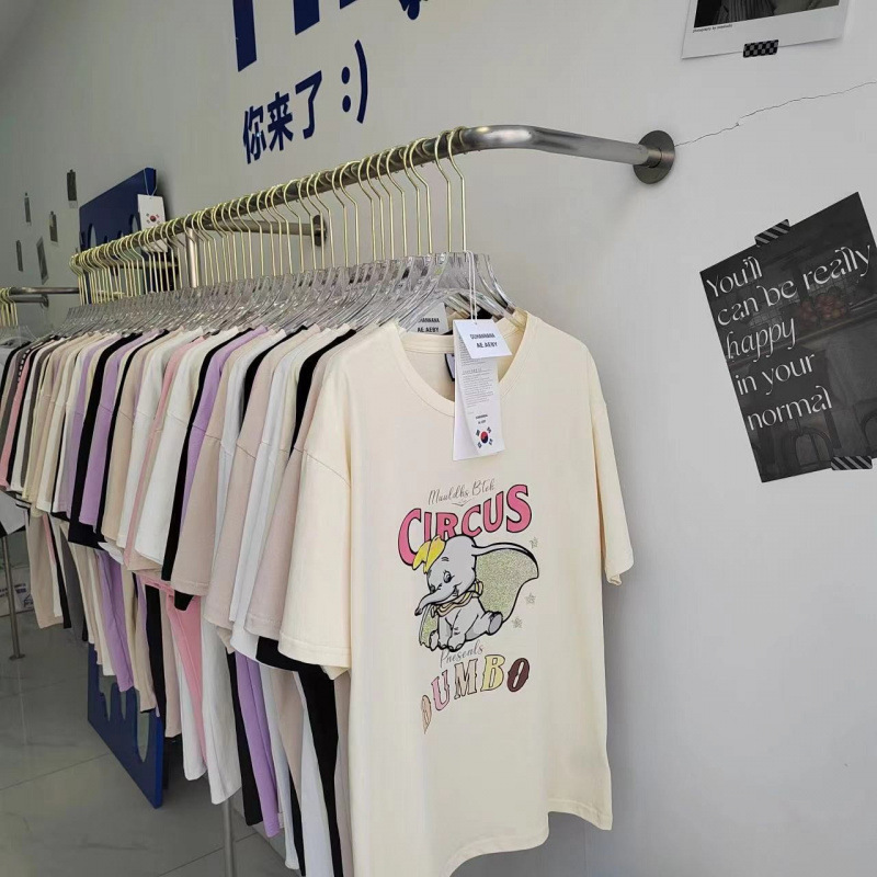 Alibaba women's T-shirt wholesale 1688 short-sleeved cotton T-shirt…