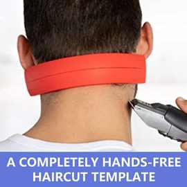 二代脖子造型器，颈部造型尺，脖子头发造型板Neck hair template