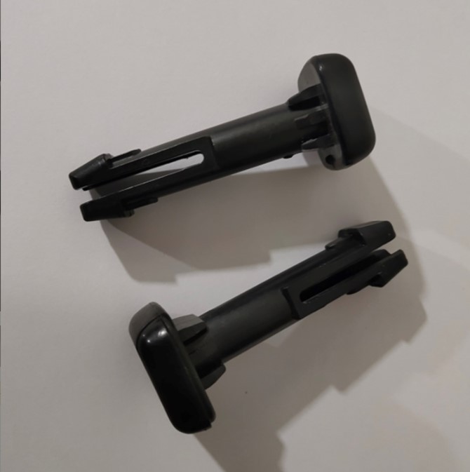 Asiento de coche cola cuadrada reposacabezas Perno apertura 12mm reposacabezas almohadilla presión Varilla plástico cánula enchufe