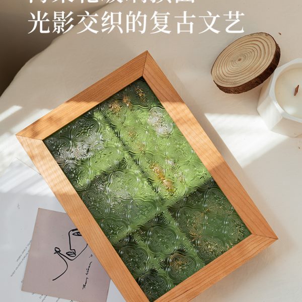 首饰收纳盒木质轻奢高级感大容量玻璃翻盖饰品收纳戒指手镯置物盒|undefined