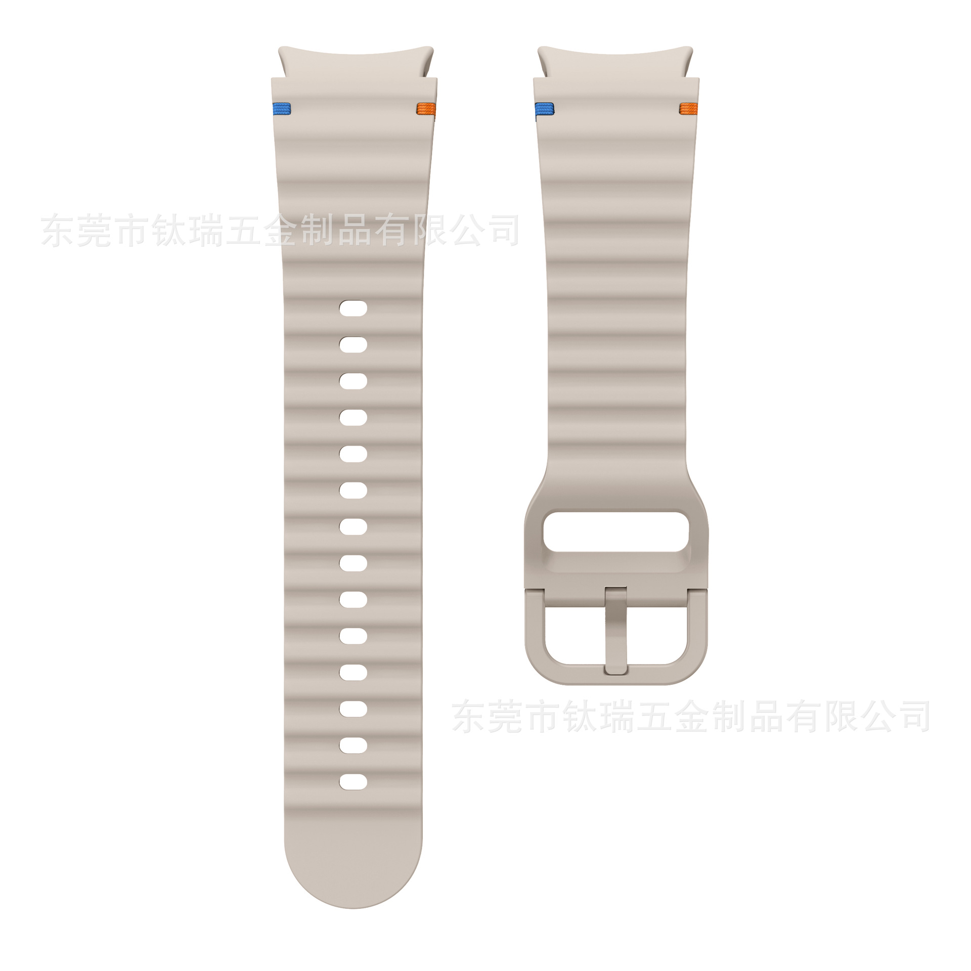 Applicable to the official Galaxy watchFE/6/5/4 with wavy seam silicone strap of Samsung Watch 7 undefined