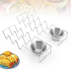 Manufacturer wholesale 304 stainless steel Mexican taco holder, corn tortilla holder, kitchen restaurant taco holder