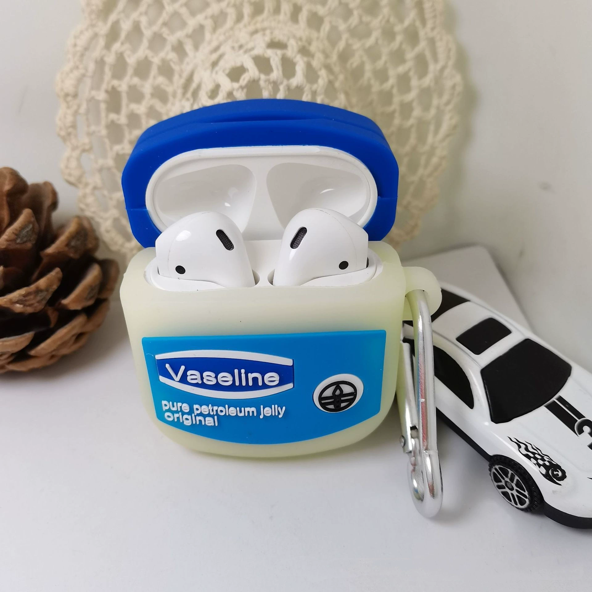 Blue cream, headphones, cartoon protective case, pro3, bluetooth