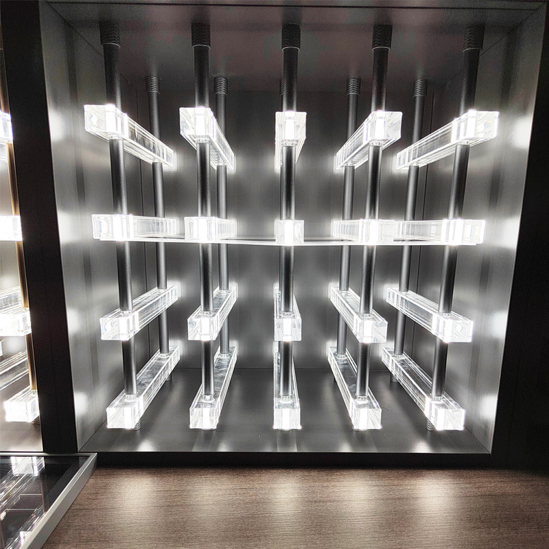 Luminous High-Transparency Acrylic Wine Rack for Villa, Bar, Hotel, Home Decoration, Sideboard, Wine Rack That Can Be Used as a Screen